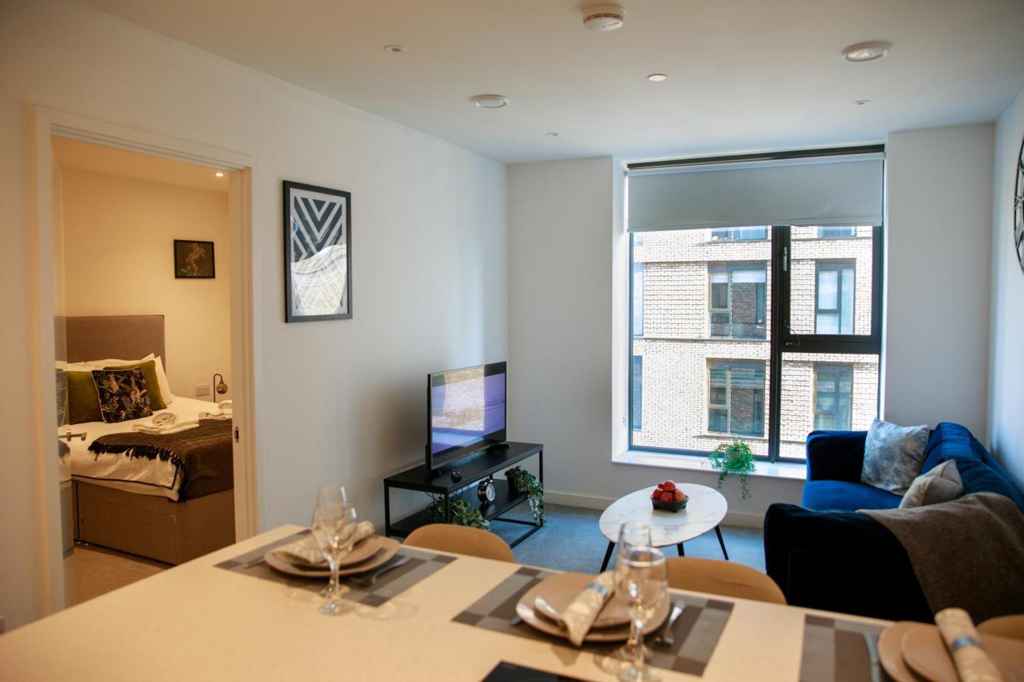 Trafford Suite Modern 1 Bed With Cinema Room Manchester Kültér fotó