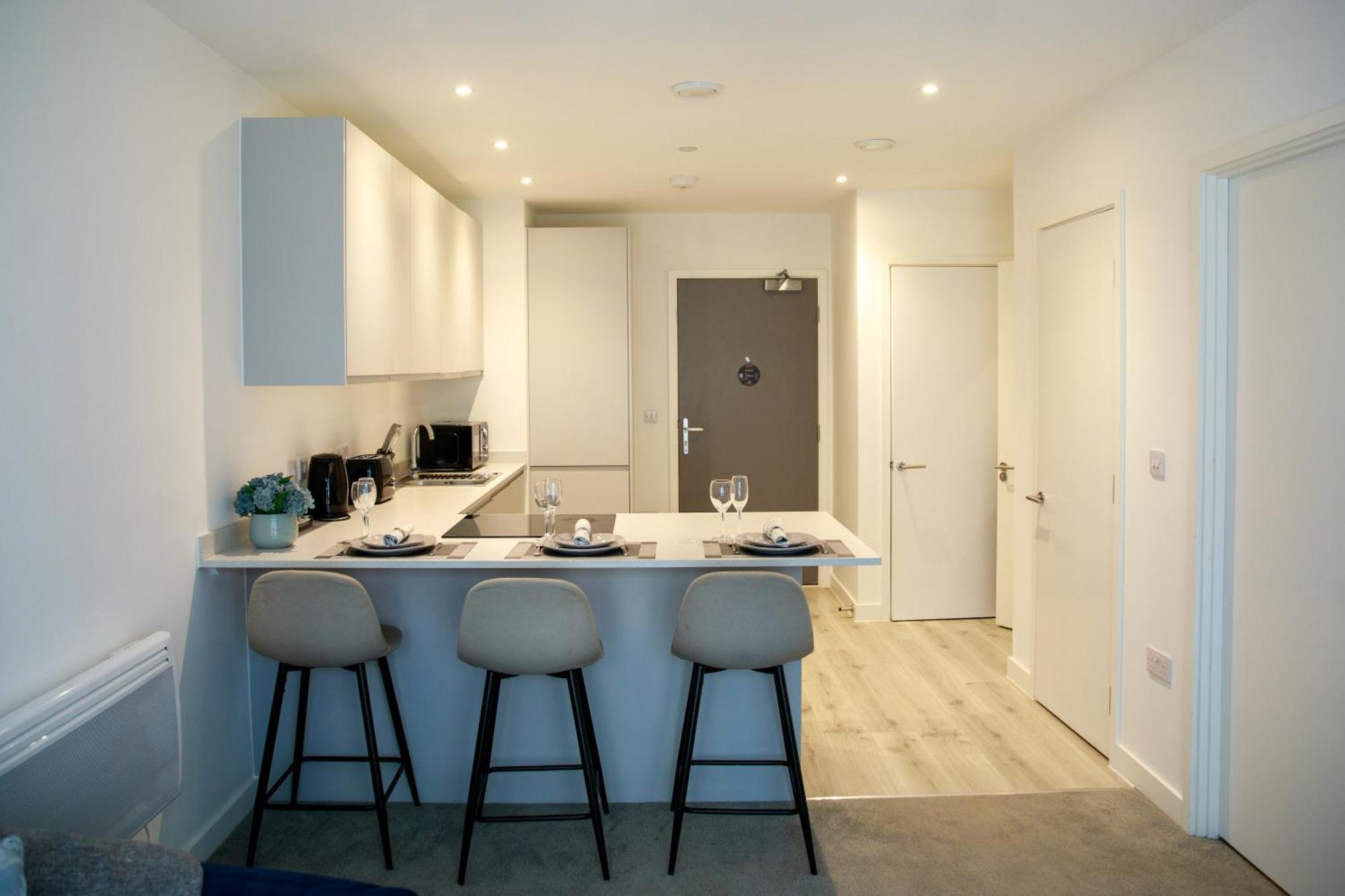 Trafford Suite Modern 1 Bed With Cinema Room Manchester Kültér fotó