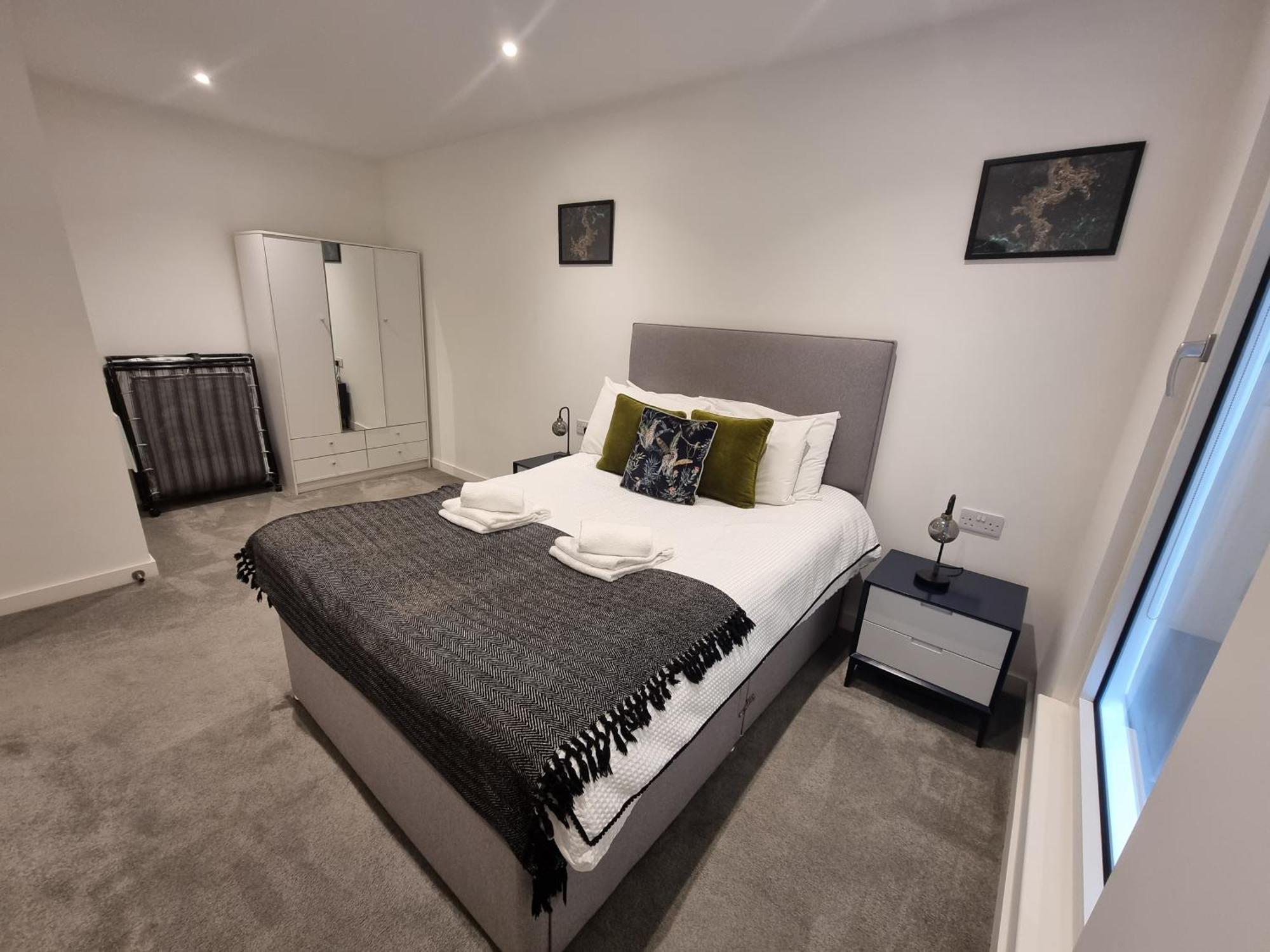 Trafford Suite Modern 1 Bed With Cinema Room Manchester Kültér fotó