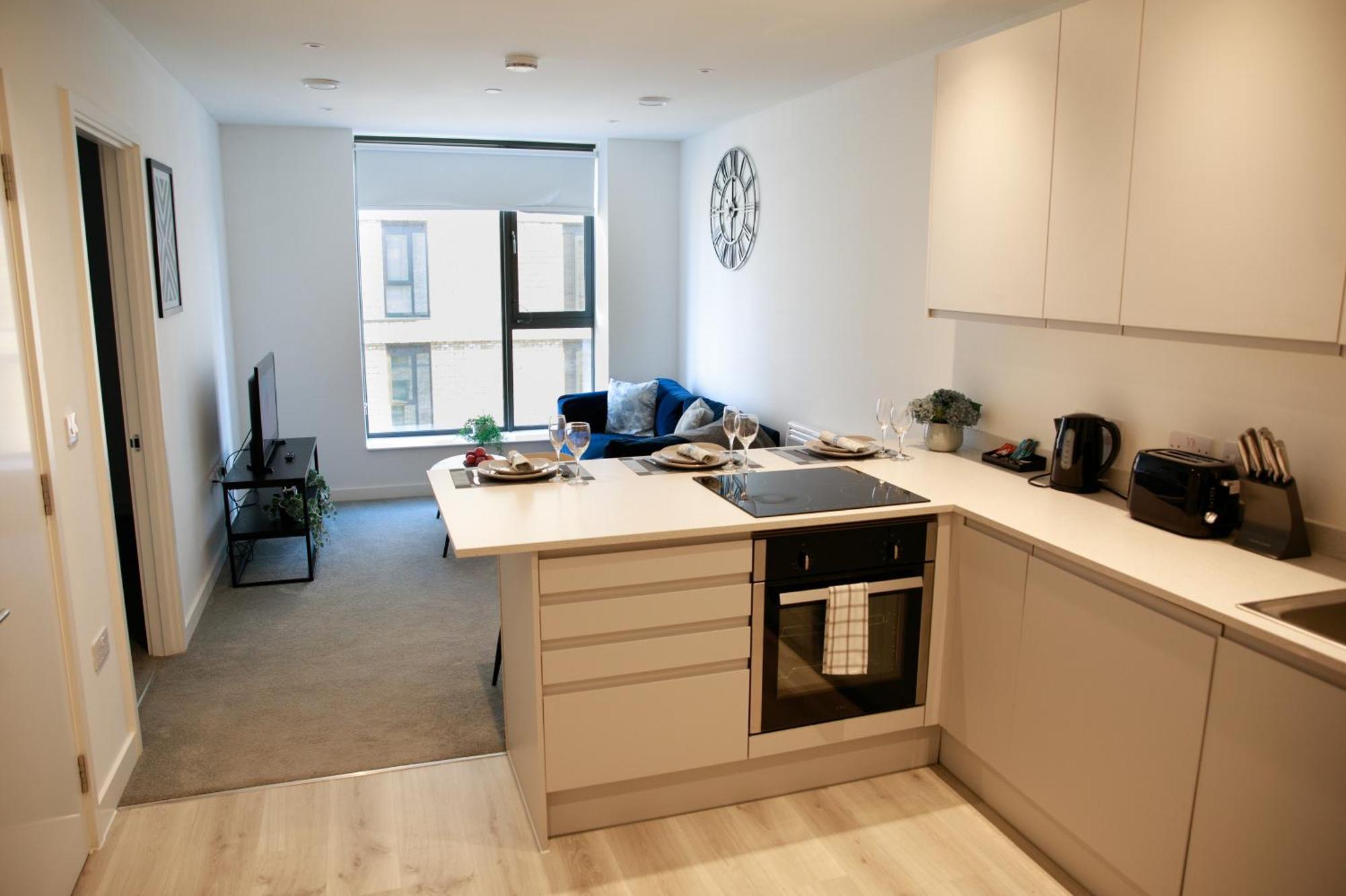 Trafford Suite Modern 1 Bed With Cinema Room Manchester Kültér fotó